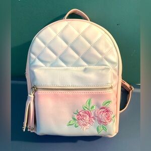 OMG pink rainbow backpack. Like new